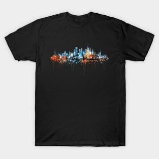 City Skylines Urbain World Fun Life Abstract T-Shirt